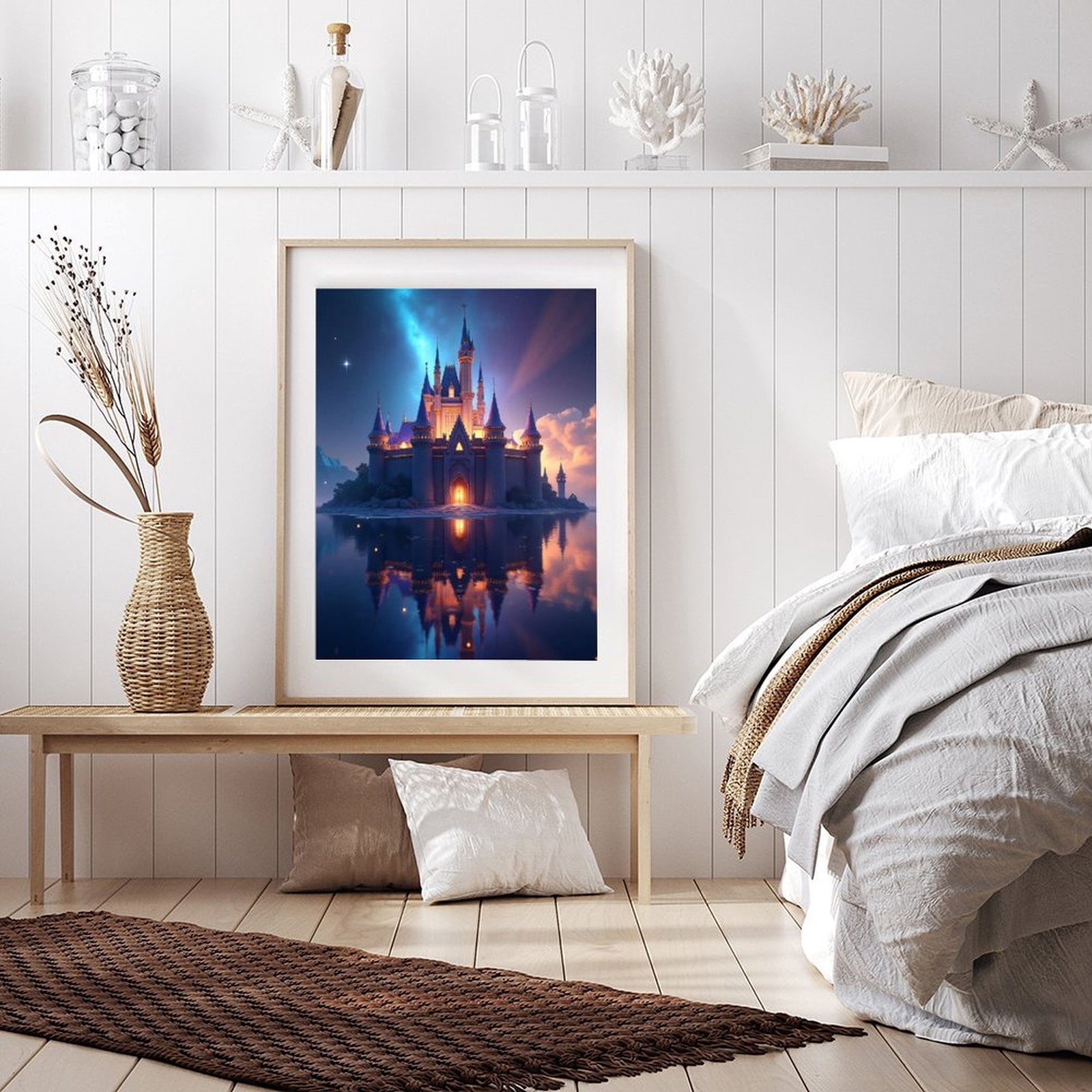 Diamond Art Kits for Adults - Classic Castle Print No.68 5D Frameless Dimond Painting Kit for Adults Beginner, Round Diamond Kits for Home Wall Decor, Gift for Women