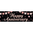 thumbnail image 4 of LUUFILx Happy Anniversary Banner Backdrop with Champagne Balloon Decorations for Party Supplies and Photography Props Background Decor, 4 of 7