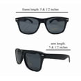 thumbnail image 3 of CIRCLE- 6 Mens Solid Black Sunglasses Unisex Glasses Wayfare Style Retro Black Sunglass, 3 of 6