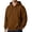 Brown, variant on UDAUDU Men's Fleece Hoodie Jacket Long Sleeve Full Zip Hooded Sweatshirt Casual Basic Essential Drawstring Loose Fit Pullover Hoodie With Pocket White M