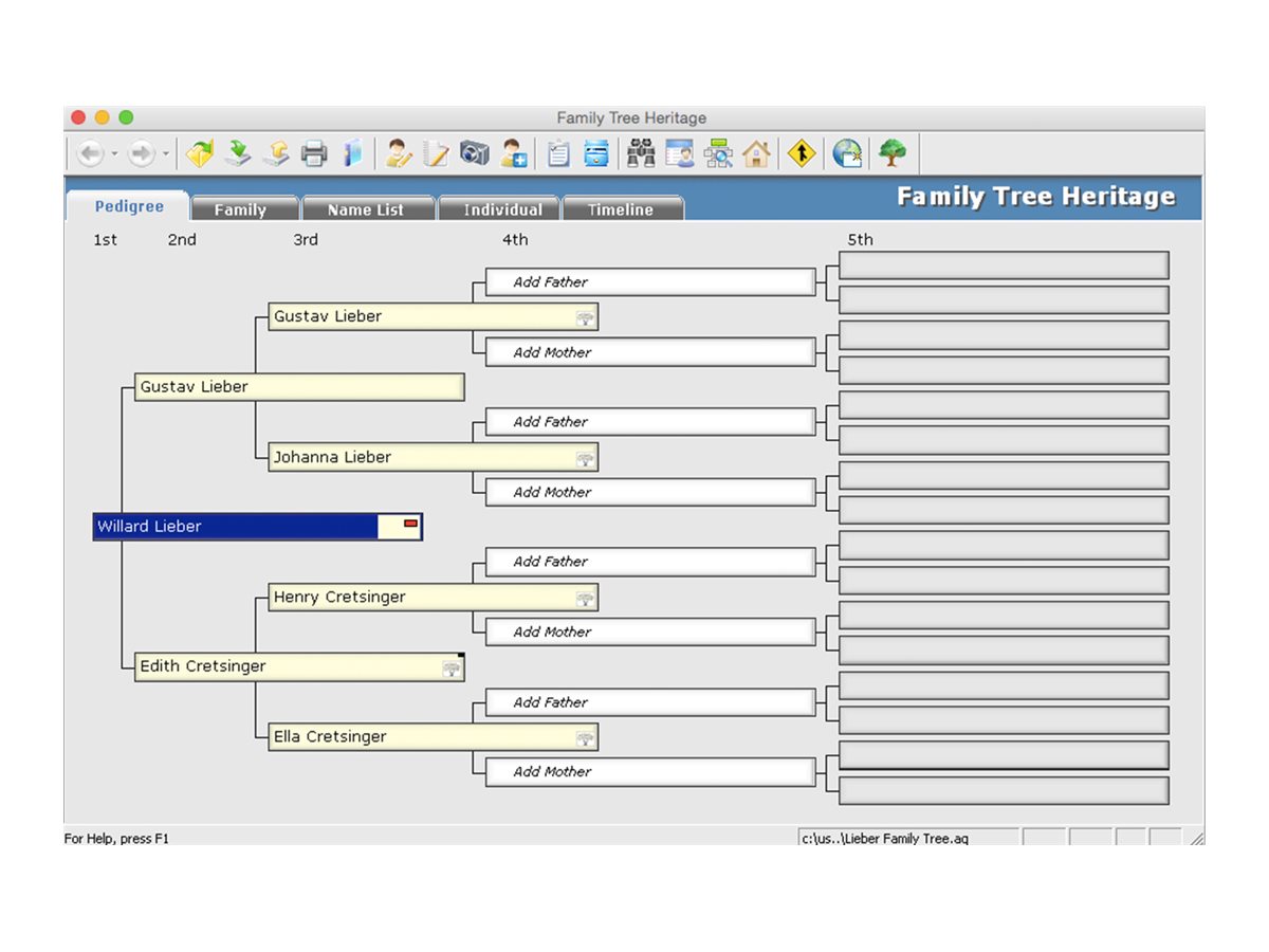 Family Tree Heritage Platinum 15 Mac (Email Delivery)