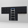 thumbnail image 4 of RST Brands Flow Wall 13 PC Plastic & Steel Garage Wall Storage Set in Black, 4 of 7