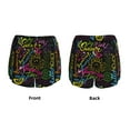 thumbnail image 5 of Vsdgher Color Summer Print Women's Running Double Layer Shorts High Waisted with Pockets Elastic Yoga Workout Athletic Gym Sports, 5 of 8