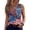 Dark Blue, variant on 250th Anniversary Tank Tops for Women 2026 - Patriotic V-Neck Sleeveless Tees - 1776-2026 USA Flag Star Print Casual Summer Blouse Red L