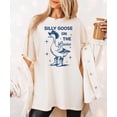 thumbnail image 3 of Silly Goose on the Loose Shirt for Women Funny Adult Oversized Tee Ivory Shirt Adult X-Large, 3 of 4