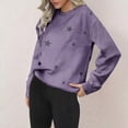 thumbnail image 2 of Bovemsi Womens Sweatshirts Solid Color Sweatshirt Tops Long Sleeves Casual Pullover Lightweight Loose Fall Fashion Outfits 2025 Clothes, 2 of 9