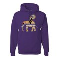 thumbnail image 2 of Wild Bobby, Cute Colorful Elephant Squirrel Mosaic, Animal Lover, Unisex Graphic Hoodie Sweatshirt, Purple, 3X-Large, 2 of 4
