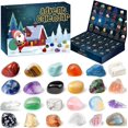 thumbnail image 1 of Calendario de Adviento de Gemas Navideñas para Niños - Juguete de Minería de Cristal de Roca con Kit de Excavación de Gemas y Caja de Tesoros Sorpresa, 1 of 5