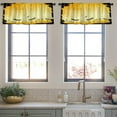 thumbnail image 4 of LALILO Kitchen Curtain Valance High Quality Free Stock Rod Pocket Window Curtain 52"x 18" Set of 2, 4 of 7