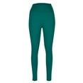 thumbnail image 5 of ZQUUVOU Yoga Pants for Women with Pockets Solid Color Lifting High Waisted Workout Leggings Fitness Sports Running Yoga Athletic Pants Green, 5 of 9
