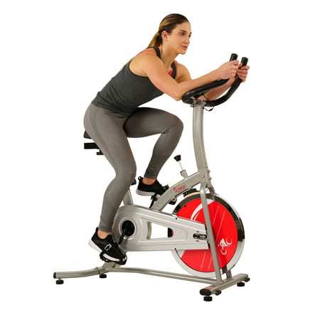 Sunny Health & Fitness Indoor Cycling Exercise Stationary Bike with Monitor and Flywheel Bike - (Best Spinning Bikes With Monitor)