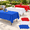 Red White Blue, variant on Pastel Rectangle Disposable Plastic Tablecloths, 14 Pack, 54 x 108 Inch