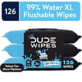thumbnail image 3 of LiL' DUDE Flushable Wipes, Extra Large Fragrance Free Wet Wipes, 126 Count, 3 Pack, 3 of 12