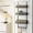 Black, variant on Over The Door Shower Caddy, Over The Door Hook Organizer with 12 Hooks & 3 Mesh Baskets – Space-Saving Towel Rack & Storage Hanger for Bathroom, Kitchen, Bedroom, No Drill Door Hooks, White