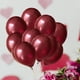 thumbnail image 5 of FELTECHELECTR 100 globos de látex rojo vino de 12 pulgadas, globos de helio, decoración para bodas, cumpleaños, fiestas y San Valentín (12 pulgadas morados), 5 of 5
