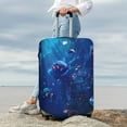 thumbnail image 7 of Gukieu Deep Sea Glowing Fishes Print Suitcase Protective Cover, Elastic Zipper Buckle Suitcase Protective Cover, Suitable for Travel, Business Trip-X-Large, 7 of 7