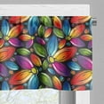 thumbnail image 5 of Ambesonne Floral Valance & Curtain, Colorful Flowers Vintage, 55"x36", Multicolor, 5 of 6