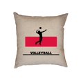 thumbnail image 1 of Poland Olympic - Volleyball - Flag - Silhouette Decorative Linen Throw Cushion Pillow Case with Insert, 1 of 6