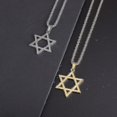 thumbnail image 4 of Colgante de estrella de Mogan David para hombre, cadena de aleación de alta calidad judía de Israel, collar de estrella de David, joyería Kb, 4 of 5