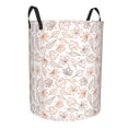 thumbnail image 2 of Balery Maple Leaves Round Laundry Basket with Handles Waterproof Freestanding Laundry Hamper for Clothes Toys in the Dorm and Family-Medium, 2 of 8