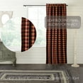 thumbnail image 5 of VHC Brands Heritage Farms Primitive Check Blackout Panel 84x40, 5 of 6