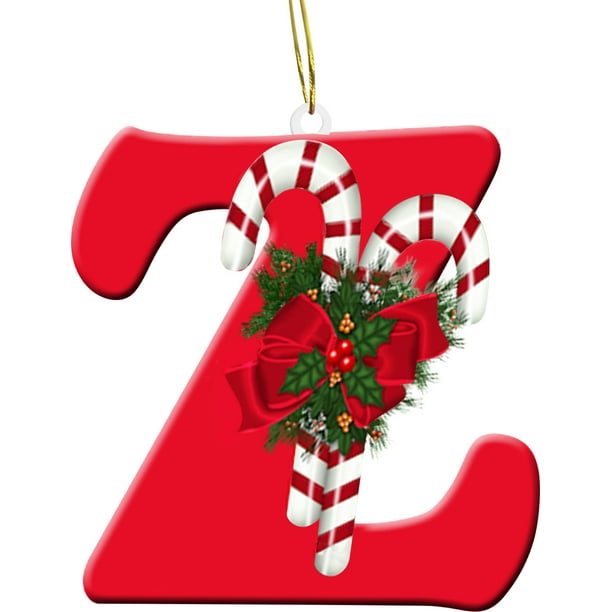 26 Letters Christmas Tree Decoration Pendant,Christmas Tree Ornaments Personalized DIY Christmas Ornaments Christmas Decoration Xmas Tree Hanging Decor