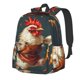 thumbnail image 1 of Disketp Chef Chicken With Beer Bottles Mochila Escolar de Gran Capacidad y Peso Ligero, Mochila de Viaje Ideal para Escuela, Trabajo y Uso Diario, Cómoda y con Estilo, 1 of 8