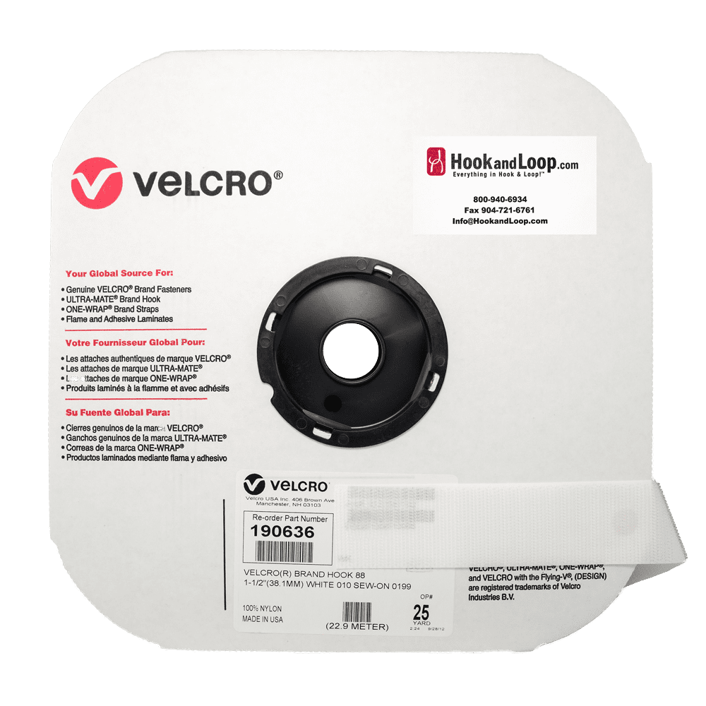 2-inch VELCRO® Brand Sew On Loop - Black