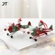 thumbnail image 4 of Colgante navideño de hierro retro, estilo antiguo, avión de Papá Noel, adorno colgante para árbol de Navidad, decoración para fiestas, 4 of 5