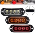 thumbnail image 3 of Lefu 2 Pcs 4LED Feux de Position Étanches pour Bateau Remorque Camion RV, 3 of 5