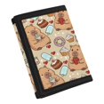 thumbnail image 2 of CHAQLIN Cartoon Capybara & Dessert Pattern Children's Wallet, Stretch Polyester Trifold Card Wallet for Outdoor Sports, Foldable Lightweight Children Wallets, 2 of 7