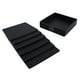 thumbnail image 2 of Juego de 6 posavasos de silicona para bebidas con soporte, color negro, 2 of 9