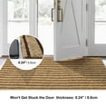 thumbnail image 2 of ANTPOP Runner Rug Outdoor Carpet Runners Hallway Non-Slip Rubberback Area Rugs Indoor Entrance Mat for Entryway Kitchen, 4'x4', Striped Gray, 2 of 7