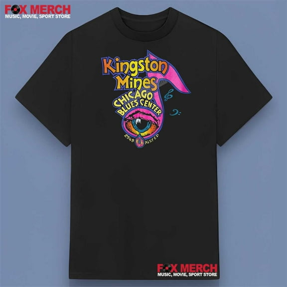 Kingston Mines Chicago Blues Center Shirt, Unisex Short Sleeve T-shirt