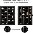 thumbnail image 2 of Rock Display Case , Small Black, 2 of 7