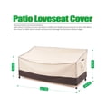 thumbnail image 2 of F&J Outdoors Waterproof Patio Sofa Cover 62"(W)×39(D)×36/26"(H), 2 of 9