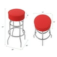 thumbnail image 2 of Trademark Global High-Grade 30" Padded Bar Stool, Red, 2 of 5
