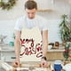 thumbnail image 5 of Fiudx Ofertas de la semana Delantal navideño a cuadros rojos, resistente a derrames y duradero, para cocina, 5 of 6