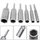 thumbnail image 3 of 6Pcs Socket Adapter Set Extra Deep 1/4 Inch Hex Shank Nut Impact Driver Socket Adapter Quick Change Size 6/8/10/12/14/17mm, 3 of 5