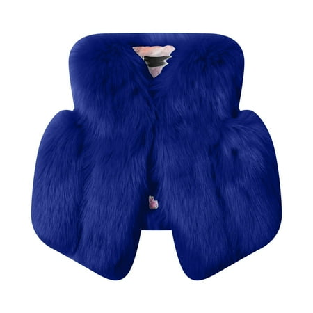 

Binhe Baby Winter Romper Toddler Winter Outfit Jackets Children s Waistcoat Girls Imitation Hair Vest Shoulders Thicken Warm Outwear