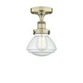 thumbnail image 3 of Innovations Lighting  Olean - 1 Light 7" Semi-Flush Mount Antique Brass/Seedy, 3 of 5