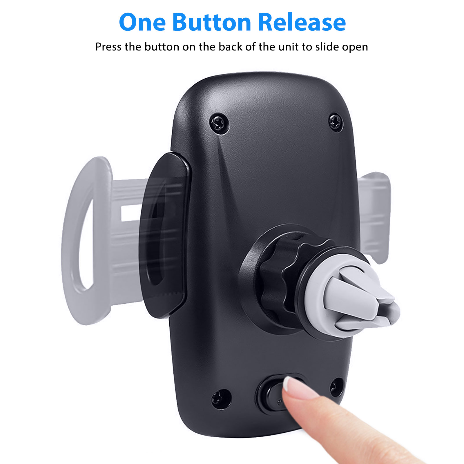 Car Mount, Air Vent Car Holder, Car Phone Mount Fit for iPhone 13, 12, 12 Pro, 12 Pro Max, 11 XS X 8, Android Cell Phones, Phone Holder for Car, Universal Air Vent Mount for Men Women - image 5 of 9