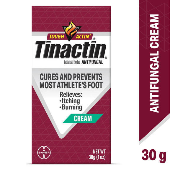 Tinactin Tolnaftate Athlete's Foot Treatment Antifungal Cream, 30G Tube