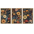 thumbnail image 5 of Drsoum Flower wall Art 11x14in3pcs Natural Framed Floral Wildflowers Decor for Bedroom living Room, 5 of 6