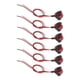 thumbnail image 1 of Luces de remolque LED para camiones Unique Bargains 24V, luces de marcador redondas de plástico impermeables rojas, 6 piezas, 1 of 7