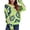 Green, variant on Herrnalise Women's Knitted Crop Tops Round-Neck Sweater Flower Loose Autumn And Winter Long Sleeve Sweater Leisure Pullover Jumper Sweaters