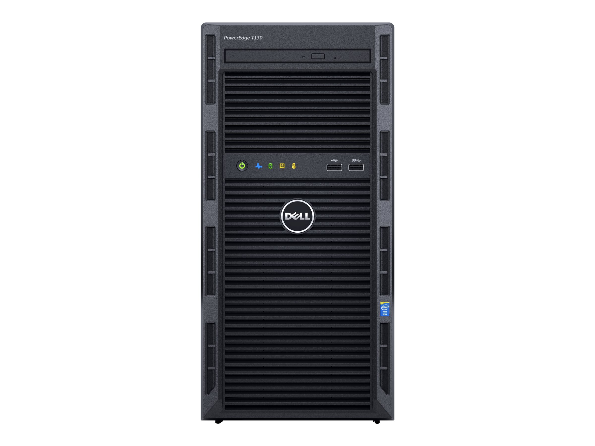 Dell PowerEdge T130 - Server - MT - 1-way - 1 x Xeon E3-1240V6 / 3.7 GHz -  RAM 8 GB - HDD 1 TB - DVD - Matrox G200 - GigE - no OS - monitor: none -