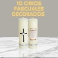 thumbnail image 4 of 10 Cirios Pascual Decorado (Aniversario luctuoso), 4 of 7