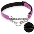 thumbnail image 1 of Collier pour Chien Martingale avec Chaîne en Acier Inoxydable, Collier Réfléchissant en Nylon Rembourré Doux Réglable, Chaîne Robuste Sans Traction pour l'Entraînement à la Marche pour Grands, Moyens, Petits Chiens (Violet, 16.5 Pouces-27.6 Pouces), 1 of 7