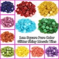 thumbnail image 2 of 100 piezas (aprox. 100 g/3,52 oz) de mosaicos de vidrio brillante con purpurina, 1 cm/0,39 pulgadas, cuadrados, 0,4 cm/0,15 pulgadas de grosor, materiales para manualidades de bricolaje, 2 of 5